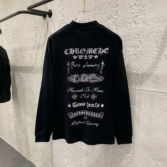 Chrome Hearts Printed Black Long Sleeve T-shirt - Picture 1 of 8